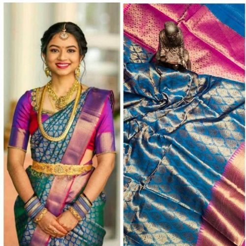 Banarsi Tissue Zari Tanchui Saree, For Dry Cleaning, Technics : Machine Made
