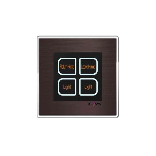 ICOSYS Brushed Metal Plate Wall Switch