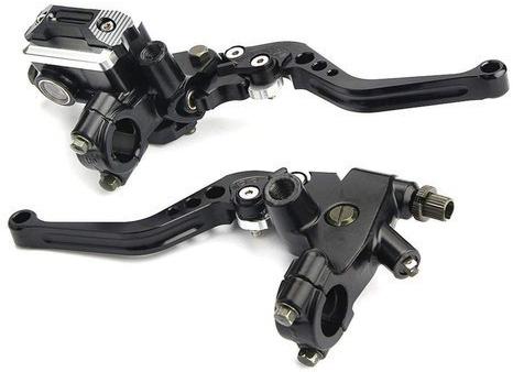 Aluminium E Bike Brake Lever, Color : Black