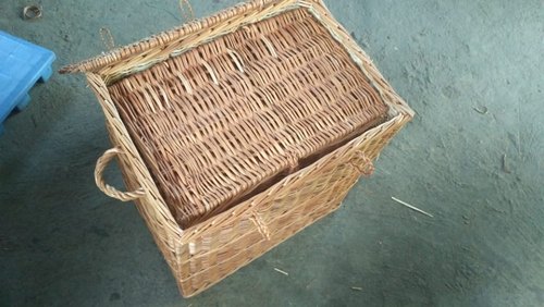 Willow Laundry Baskets, Color : Natural Brown