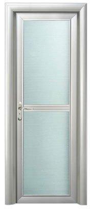 Aluminium Bathroom Door, Color : Silver