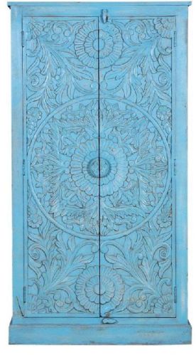 Soni Art Rustic Solid Wood Wardrobe, Dimension : 37 × 21 × 68 In