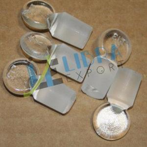 Chrome Kimax Solid Glass Stopper, For Doors