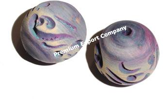 Carved Painted Beads