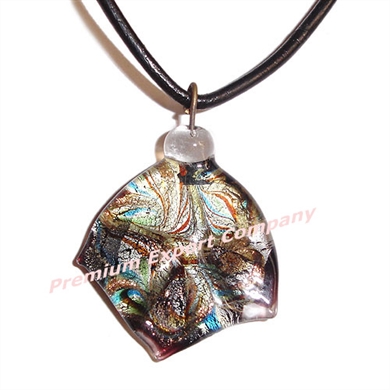 Glass Murano Pendants, Size : 26x30mm