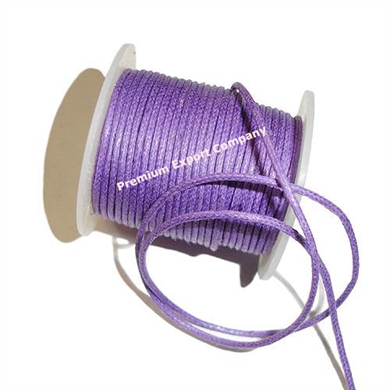 Round Cotton Cords, Technics : Hand Braided for Jewelry & Accesories