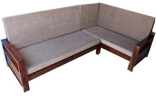 Mild Steel L Shape Sofa Set, Seat Material : Cotton