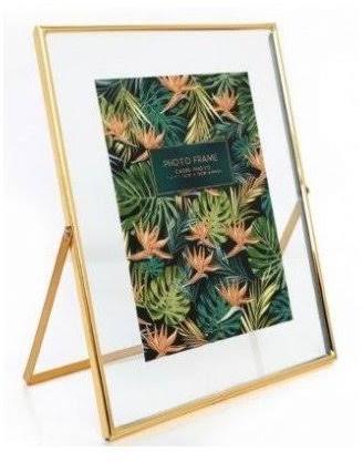 Powder Coated Metal Back Stand Photo Frame, For Stylish Look, Pattern : Plain