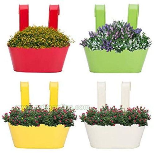 Rectangular Iron Basket Metal Planter Pot, For Home, Hotel, Outdoor, Feature : Eco Friendly