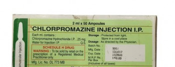 Chloropromazine Injection, Packaging Size : 1 Vial