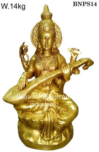 Brass Maa Saraswati Statues