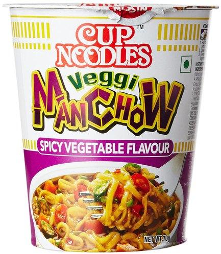 Nissin Veggi Manchow Cup Noodles, Certification : FSSAI Certified