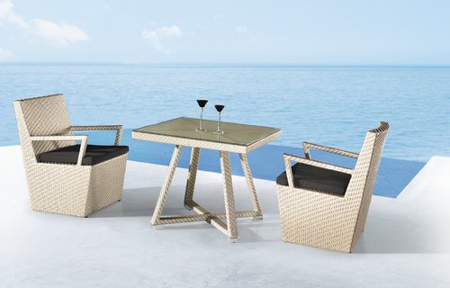 Rattan Wicker Bistro Set, Color : Customized