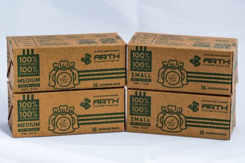 Cornstarch Biodegradable and Compostable Garbage Bag, Size : 19*21 Inch