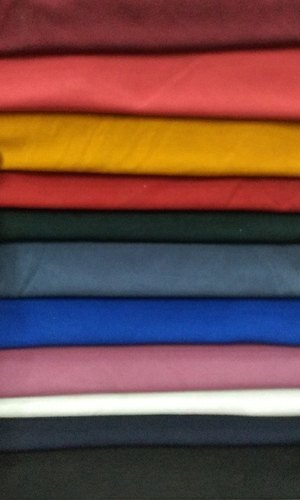 Zurich Two Way Check Polyester Fabric, For Garments, Pattern : Plain