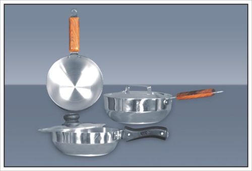 Aluminium Kadhai Pan With Lid, For Cooking, Feature : Perfect Griping