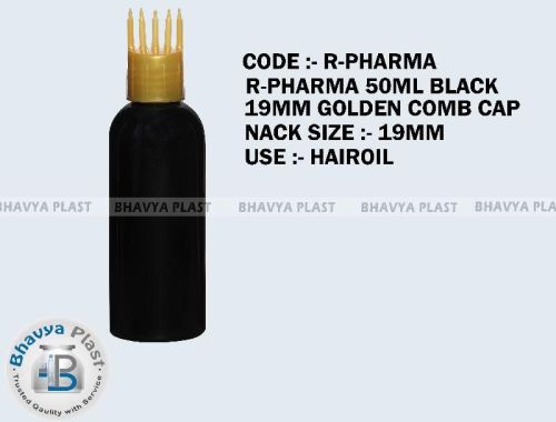 R-PHARMA 50 ML BLACK, Shape : Round