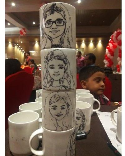 Mug Caricature Sketch