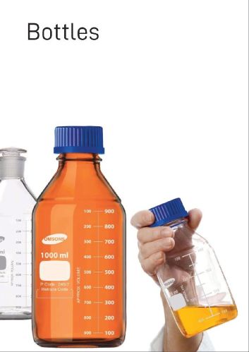 Omsons Glassware Laboratory Glass Bottles, Feature : Durable, Lite Weight