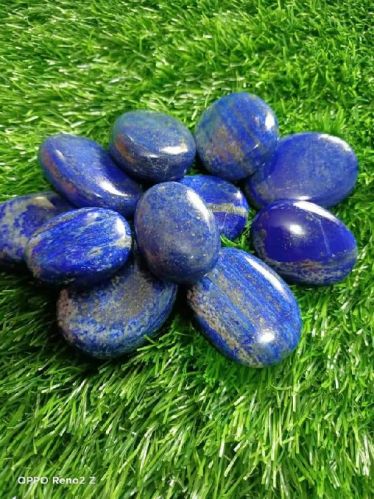 Aleeza Agate Lapis Lazuli Palm Stone, For Making Jewellery, Ball, Pyramid, Tumbled Etc, Grade : 1