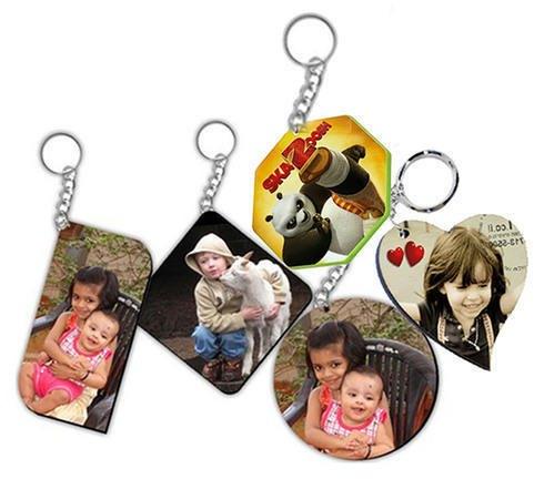 Visan Creations Steel Leather Printed Polished Sublimation Keychains, Shape : Multishape