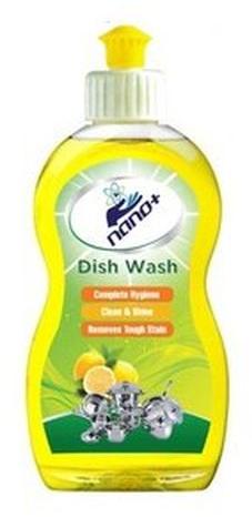 Nano Plus 500ml Yellow Dishwash Gel, Packaging Type : Plastic Bottle