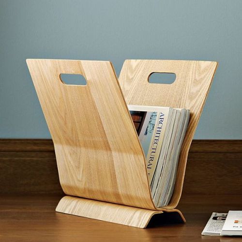 Polished Wooden Magazine Holder, Size : Multisize