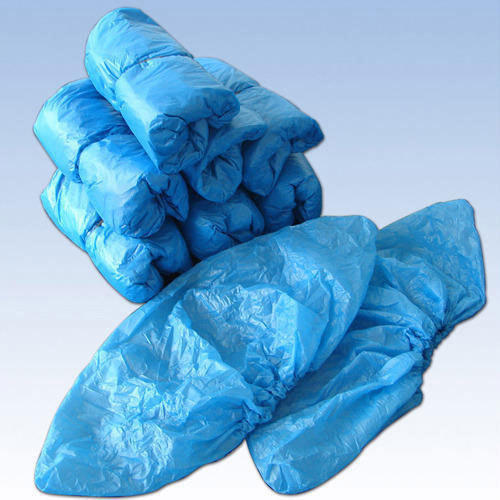 LDPE Disposable Shoe Cover, Color : Blue