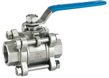 Stainless Steel Screwed Ball Valve, Overall Length : 20-30 Inch