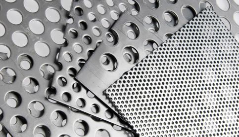 Polished Stainless Steel Perforated Sheets, Length : 7-8ft, 8-9ft