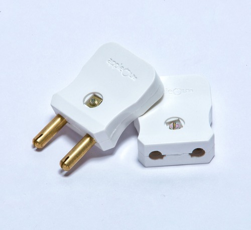 2 Pin Plug, Feature : Smooth Finish Surface., Heavy Duty Parts., Made Of Urea Formaldehyde., Long Life Cycle. .