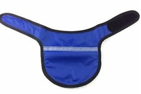 X-Ray Protection Thyroid Collar, Color : Navy Blue
