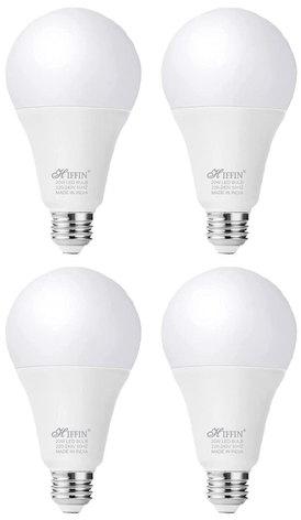 HIFFIN Round Ceramic E27 LED Bulb, Lighting Color : Cool Daylight