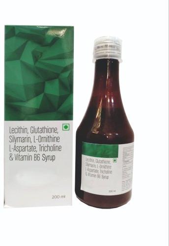 Lecithin Glutathione Silymarin L-Ornithine L-Aspartate Tricholine Vitamin B6 Syrup