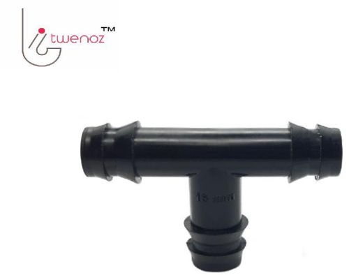 Twenoz Black Plastic T Connector, For Agriculture