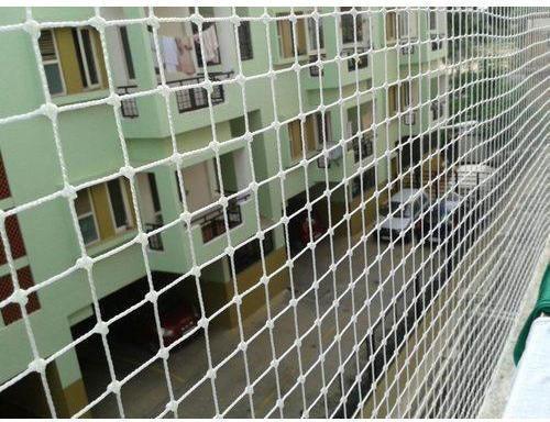 NYLON Anti Bird Plastic Net, For Industrial Safety, Color : White