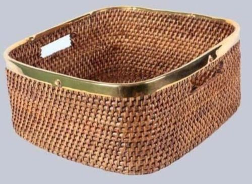 Rectangle Rectangular Rattan Basket, For Kitchen, Restaurant
