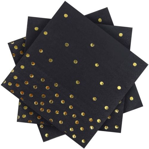 Black Paper Napkins