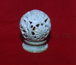 Stone Fancy Candle Stand, Technique : Handmade