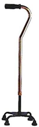 Aluminum Aluminium Quadripod Walking Stick, Pattern : Plain