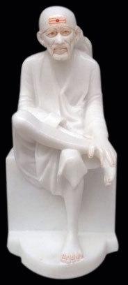 1.3 Feet Marble Sai Baba Statue, Packaging Type : Carton Box