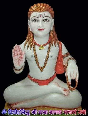 2.6 Feet Marble Gorakhnath Statue, Packaging Type : Carton Box