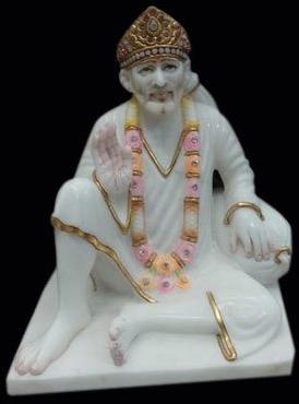2.6 Feet Marble Sai Baba Statue, Packaging Type : Carton Box