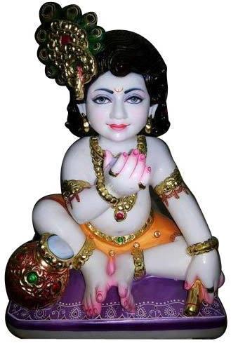 Marble Bal Gopal Ji Statue, Packaging Type : Carton Box