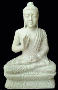 Plain Marble Gautam Buddha Statue, Packaging Type : Thermocol Box