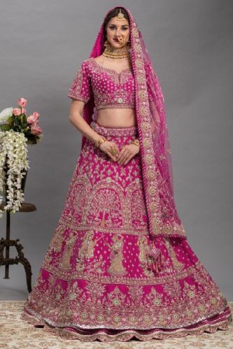 Bridal Lehenga Choli, Feature : Dry Cleaning, Easy Washable, Eco Friendly, Elegant Design