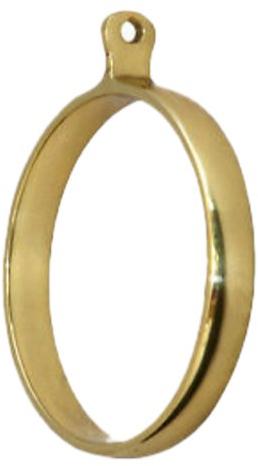 Round Polished Brass Curtain Ring