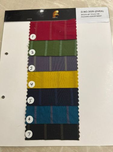 D.NO. 3029 Polyester Viscose Fabric, Technics : Knitted