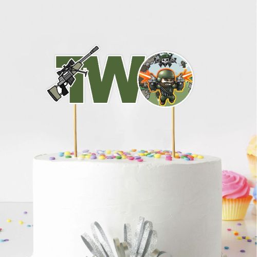 Mini Militia Doodle Army Two Cake Topper