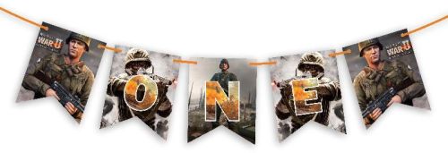 Good Quality Card Stock 250 GSM World War One Banner, For Birthday Decorations, Packaging Type : Plastic Cover